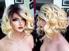 Load image into Gallery viewer, Blonde Human Hair Blend Lace Front